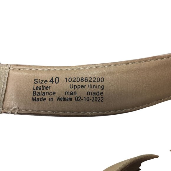 Dansko Malena Metallic Multi Leather Strappy Wedge Sandals Size 40 US 10-10.5 - Picture 10 of 14